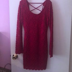 ⚡️Forever 21 Red Lace Dress